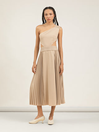 VESTIDO PROFUSAO - BEGE