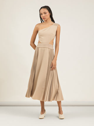 VESTIDO PROFUSAO - BEGE