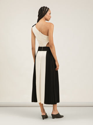 VESTIDO PROFUSAO - PRETO E OFF