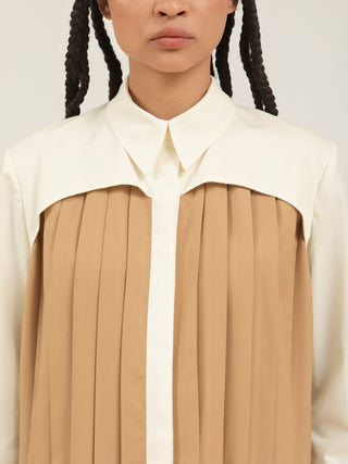 CAMISA SEIVA - BEGE E OFF WHITE