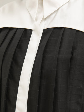 CAMISA SEIVA - XADREZ PRETO ACINZENTADO E OFF WHITE