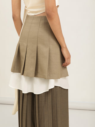 CALÇA SEIVA - AVELÃ CAQUI E OFF WHITE