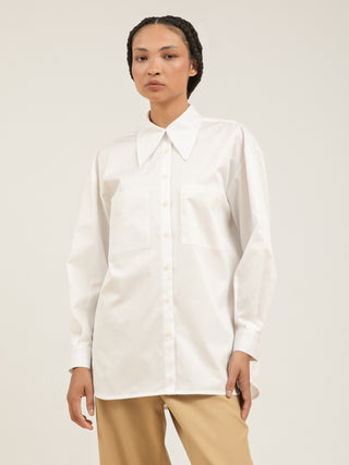 CALÇA CAMISA FLOEMA - BEGE E OFF WHITE