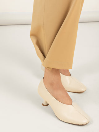 CALÇA CAMISA FLOEMA - BEGE E OFF WHITE