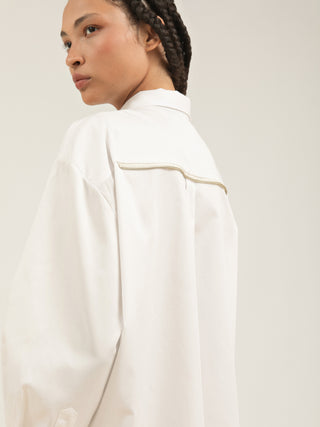 CALÇA CAMISA FLOEMA - BEGE E OFF WHITE