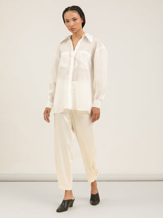 CALÇA CAMISA FLOEMA - OFF WHITE