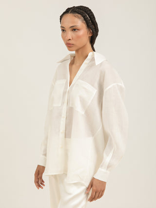 CALÇA CAMISA FLOEMA - OFF WHITE