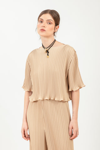 BLUSA MANGA LONGA METAFORA - BEGE