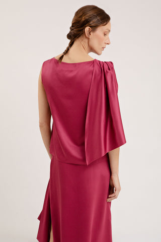 BLUSA RETRATO - BORDO
