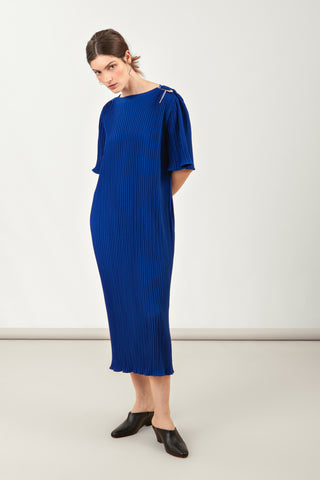 VESTIDO METAFORA - AZUL CIANO