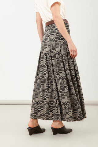 SAIA LONGA CAIS - JACQUARD ESCURO