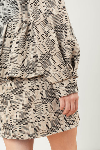 BLUSA CAIS - JACQUARD CLARO