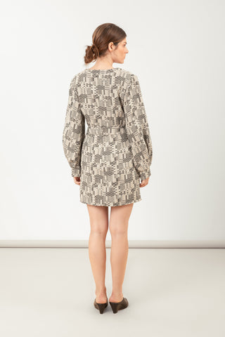 MINI SAIA CAIS - JACQUARD CLARO