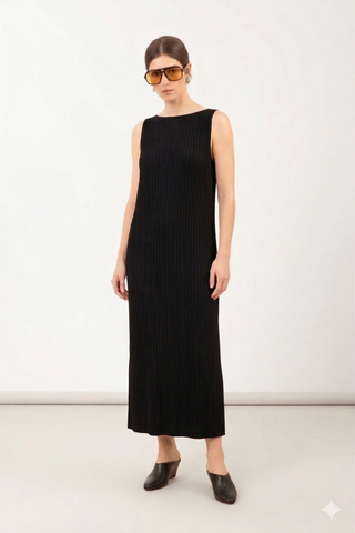 VESTIDO LONGO PLISSADO CLÁSSICOS