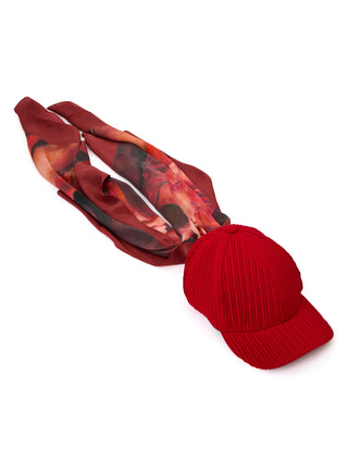 NERIBONÉ COM LENÇO REGINA PARRA - VERMELHO